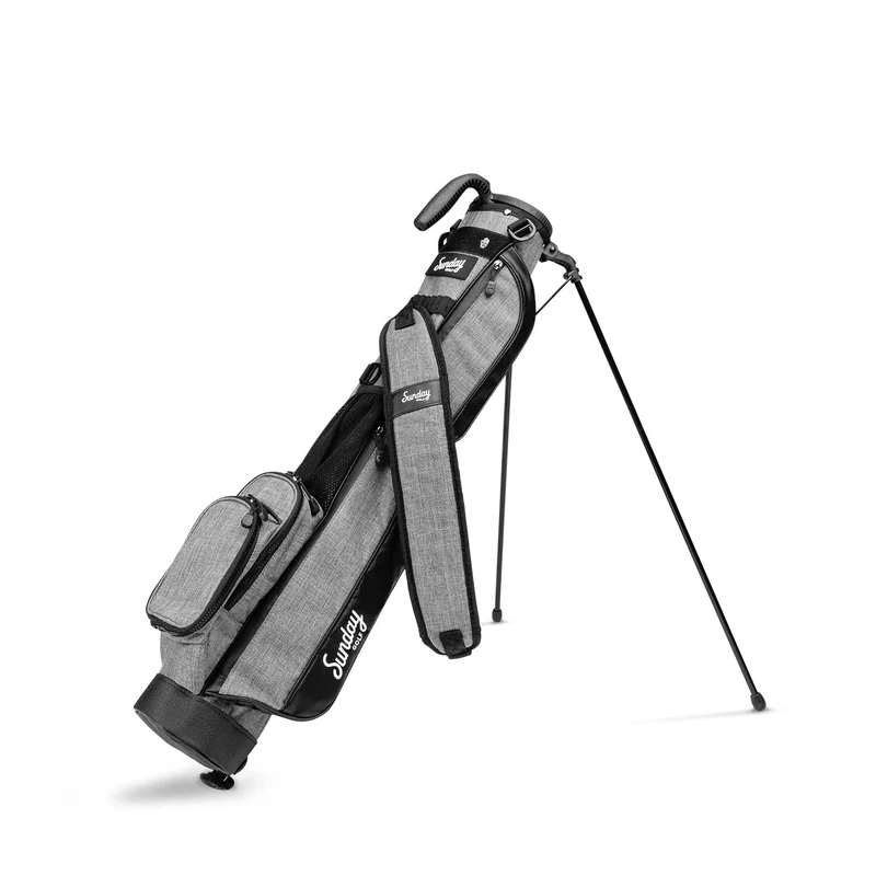 Sunday Golf Loma Bag - Lightweight Sunday Golf Bag with Strap and Stand – Easy to Carry Golf Bag – Golf Stand Bag for The Driving Range, Par 3 and Executive Courses, 31 Inches Tall (Heather Gray)