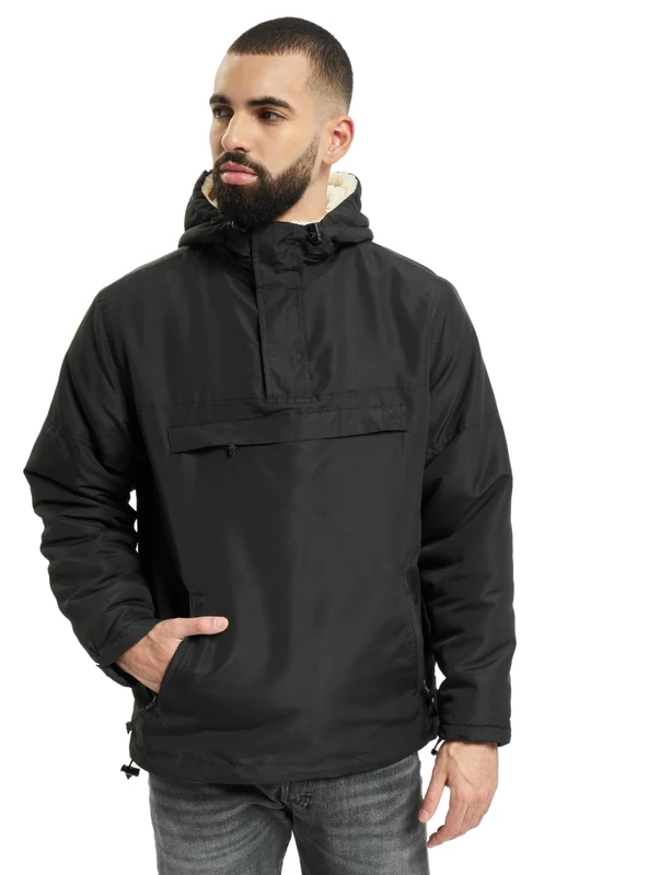 Brandit Sherpa Windbreaker, color: black, size: 3XL