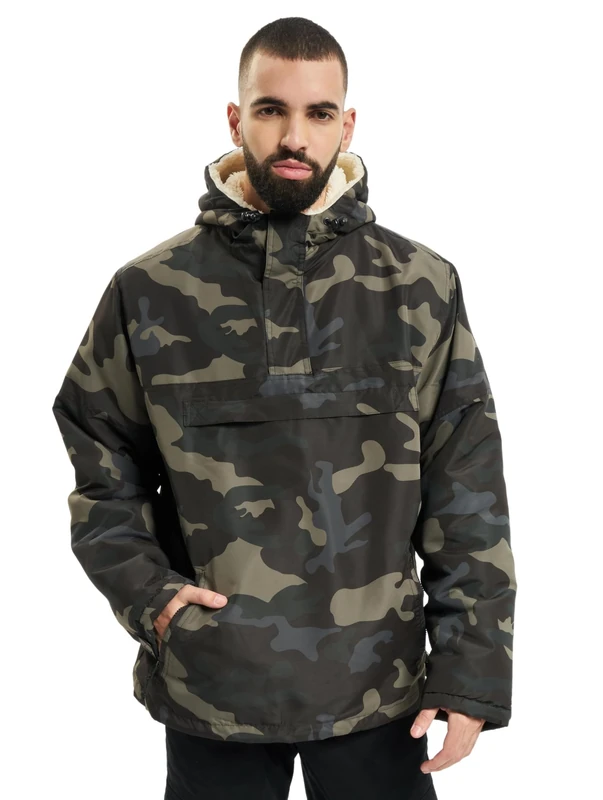 Brandit Sherpa Windbreaker, color: darkcamo, size: M