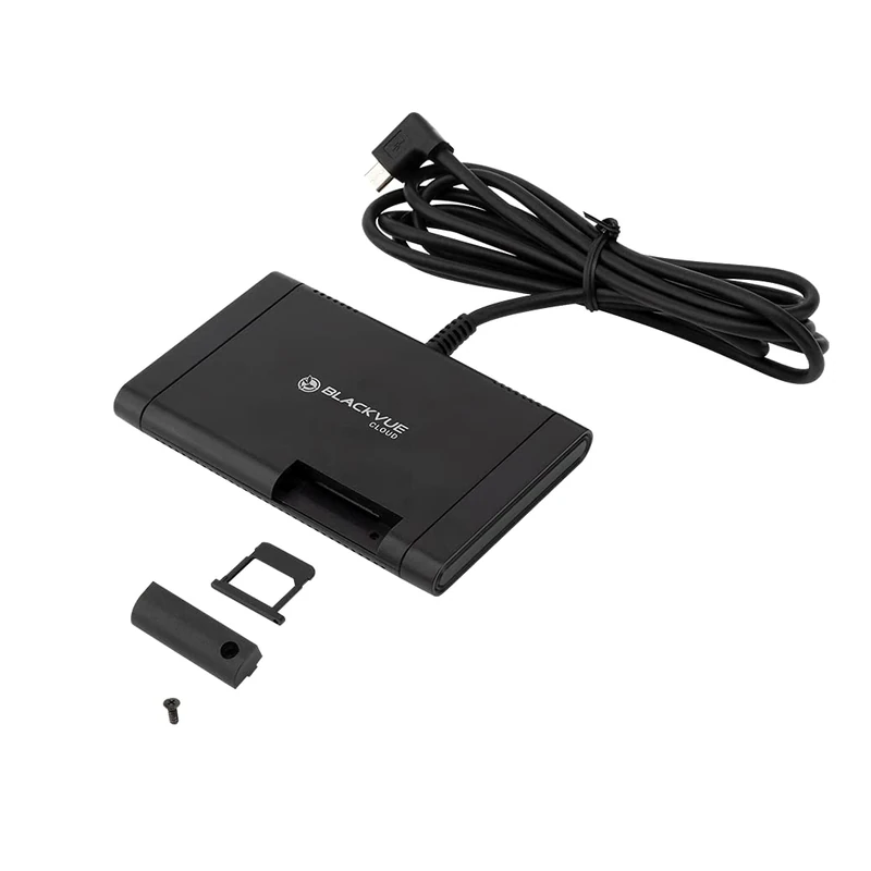 BlackVue CM100LTE Dash Cam Accessory UK Edition - 4G LTE Always-On Cloud Connectivity Module for DR770X and DR970X Dash Cams - Includes Free SMARTY Sim Card, black