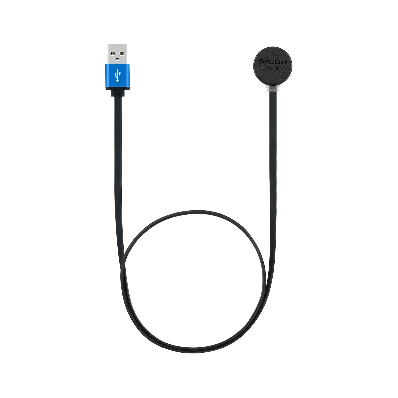 OLIGHT MCC3 Upgraded Smart Magnetic Charging Cable, 0.5m/1.64ft, Compatible Torch Products (Black)