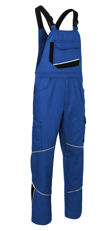KÜBLER Workwear Women's Latzhose Dungarees, Royal Blue/Black, 110