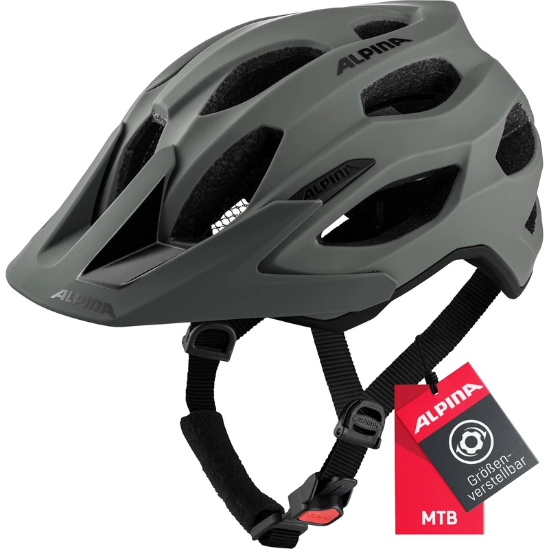 ALPINA Unisex - Adult, CARAPAX 2.0 cycling helmet, coffeegrey matt, 57-62 cm