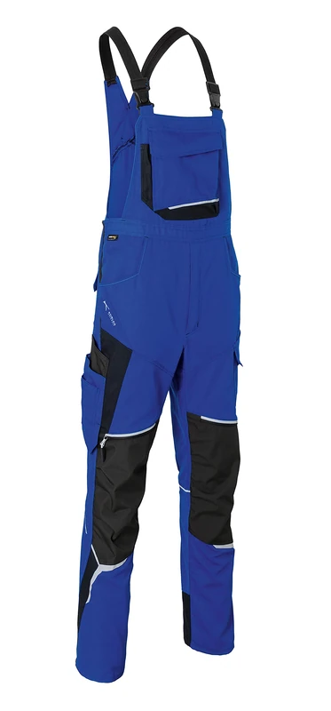 KÜBLER Workwear Women's Dungarees, Cornflower Blue/Black, 64 - Image 1