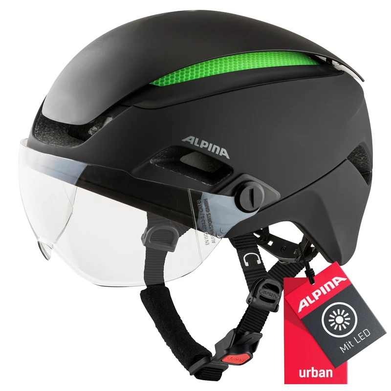 ALPINA Unisex - Adult, ALTONA M cycling helmet, black matt, 52-57 cm