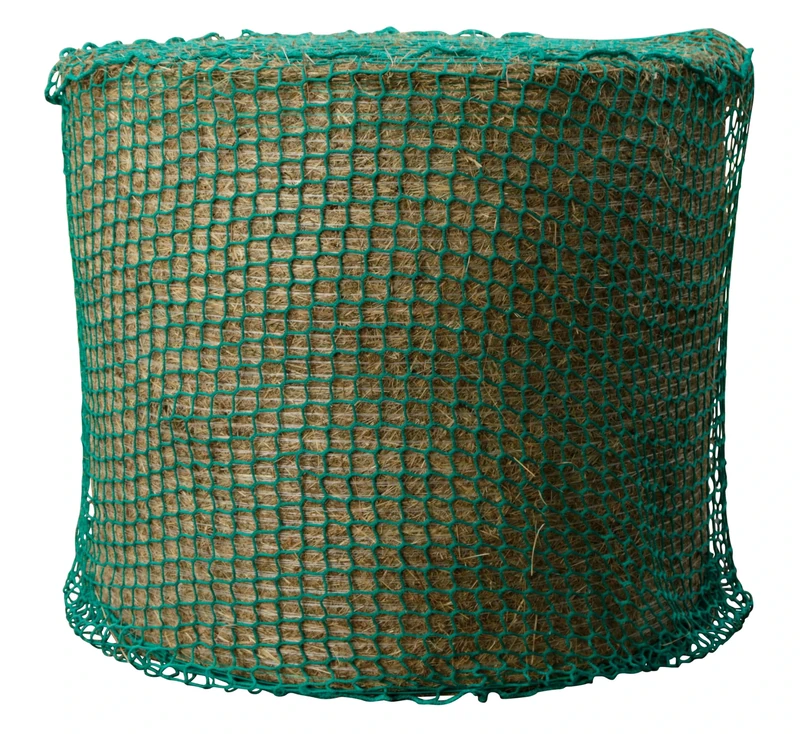 Kerbl Hay Net for Round Bales (Mesh Size 4.5 x 4.5 cm, Diameter 150 cm/Height 150 cm, Colour Green, Close-Mesh Feed Net, for Horses, Extension of Feeding Times) 321603