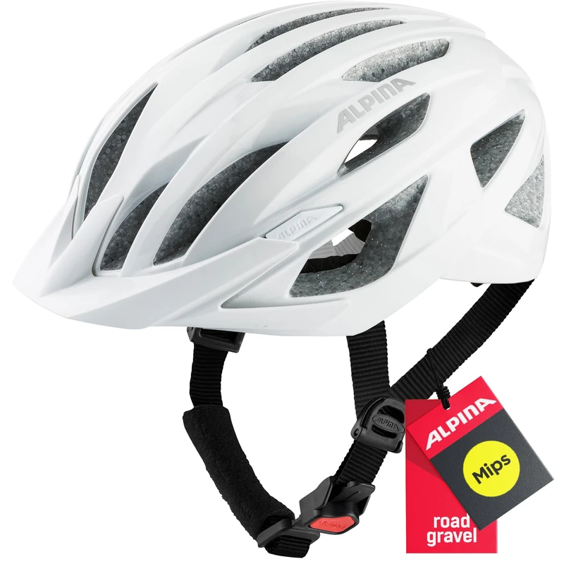 ALPINA Unisex - Adult, DELFT MIPS cycling helmet, white matt, 55-59 cm