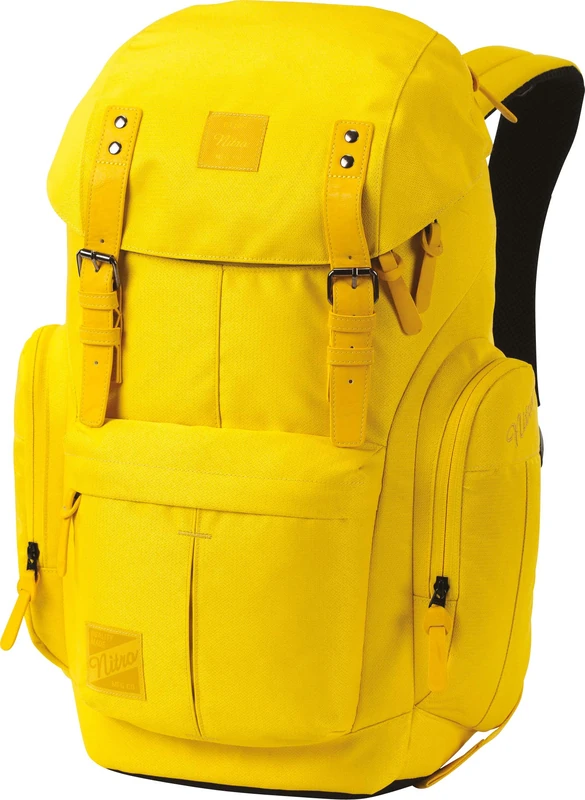 Nitro Daypacker Everyday Backpack in Retro Look with Padded Laptop Compartment, School Backpack, Hiking Backpack or Street Pack, 32 L, Cyber Yellow, standard size, Daypack Backpacks