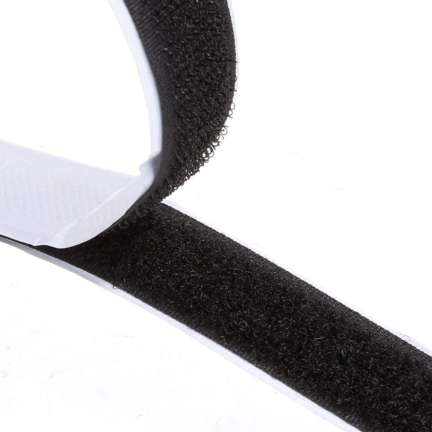 Adhesive Hook and Loop Tape, 8M Double-Sided Sticky Tape, Black Hook and Loop Fasteners, Strong Heavy Duty