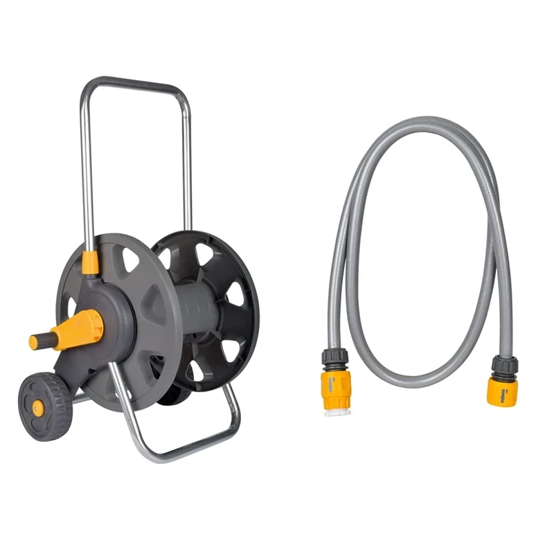 Hozelock 60m Hose Cart without hose & Hose Connection Set