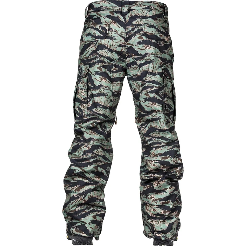 L1 Premium Goods Brigade Panrt '21 Men's Snowboarding Trousers Water-Repellent Breathable, Mens, Snow Bib, Tiger Camo, 50 M