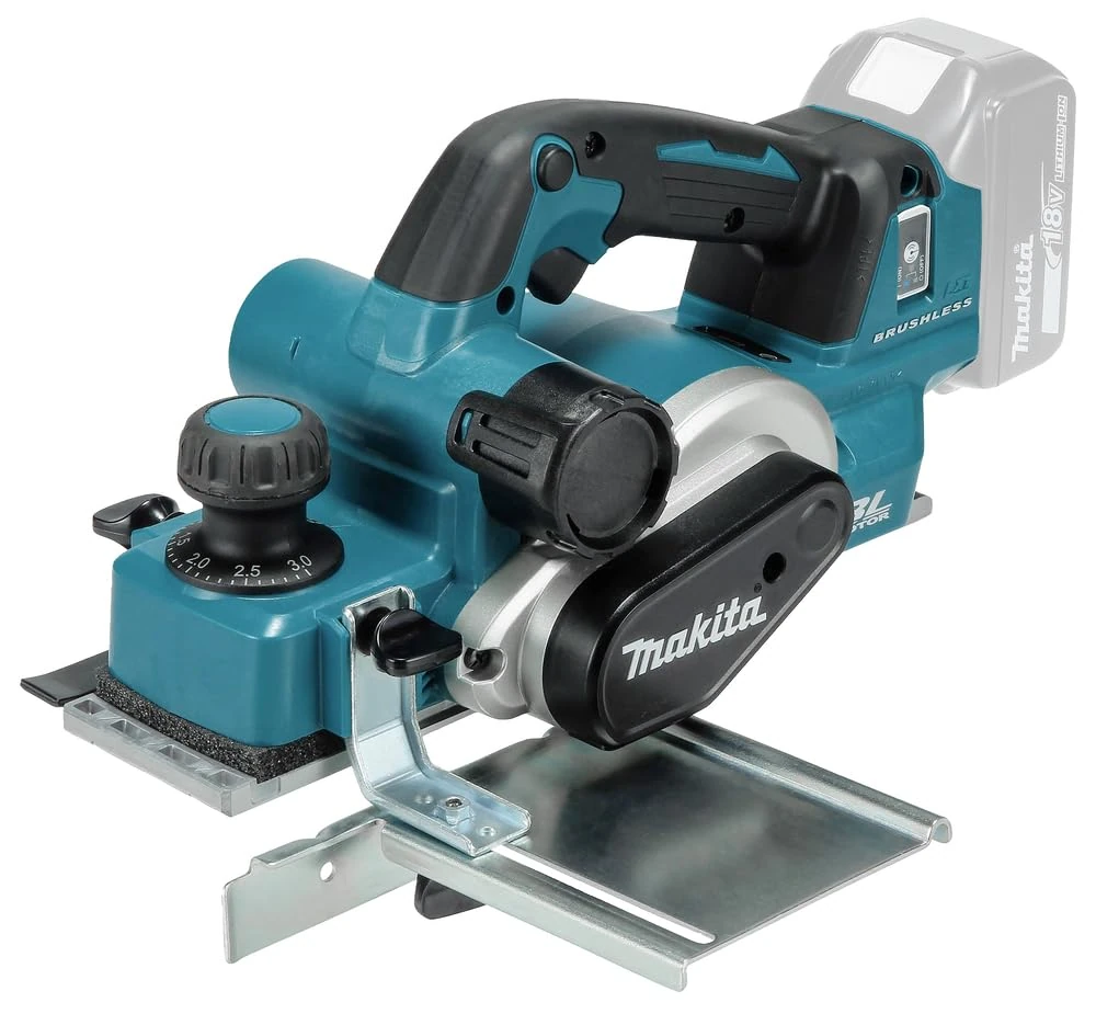 Makita DKP181ZU Cordless Planer 82 mm 18.0 V with Bluetooth (Without Battery, Without Charger), 60 x 450 mm