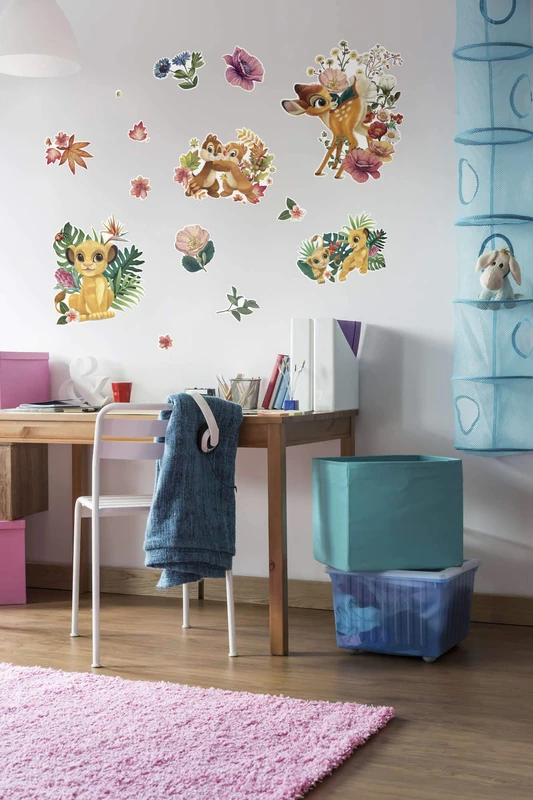 Komar 14730h Disney Deco von Nature-Größe Kinderzimmer, Wandtattoo, Dekoration, Sticker, Simba, König der Löwen Size Children's Room Wall Decoration Lion King, Colourful, 100 x 70 cm (Breite x Höhe)