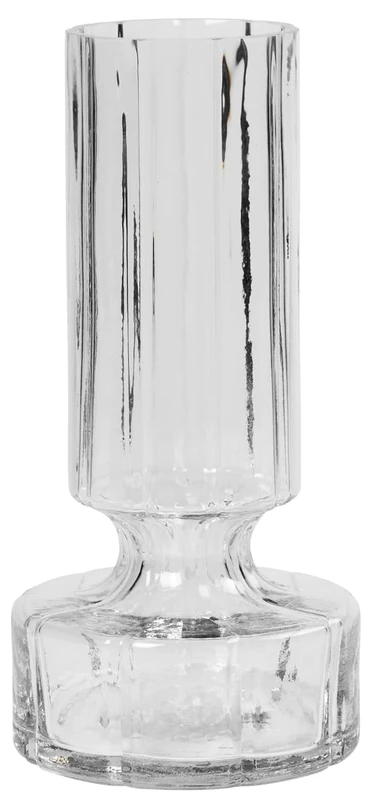 Broste Copenhagen Hyacint 14496141 Glass Vase 12 cm x 12 cm x 24.9 cm Transparent
