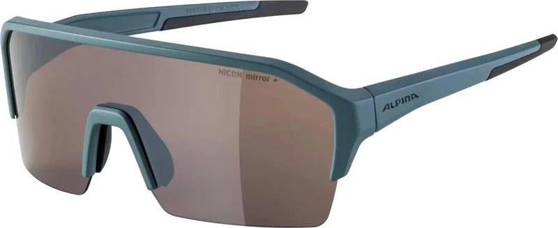 ALPINA Unisex - Adult, RAM HR Q-LITE sports glasses, dirt-blue matt, One Size
