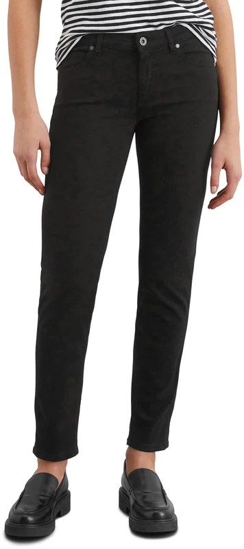 Marc OߴPolo Women's Slim Fit Trousers with Stretch, Black (Black), W32/L30