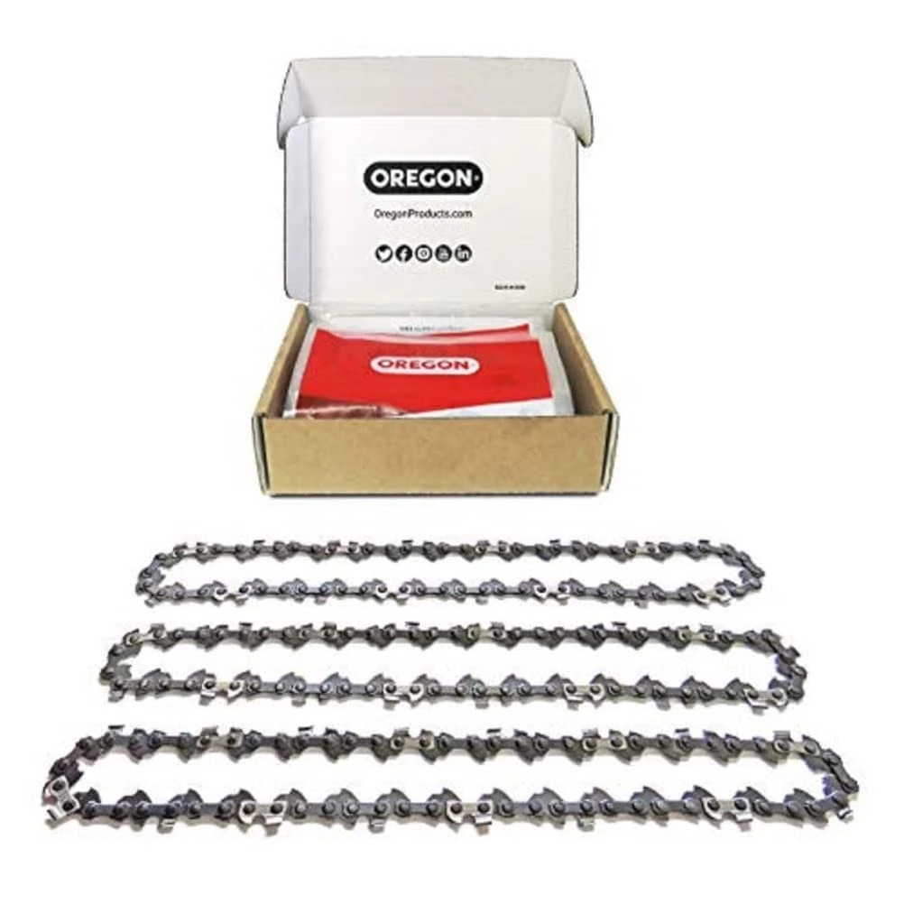 Oregon 3-Pack Chainsaw Chain for Stihl - 3/8" LP Pitch, .050" (1.3 mm) Gauge for 14" (35cm) Bar, 50 Drive Links – Low-kickback Chainsaw Chain, Fits Several Stihl Models and more (91P050X3)