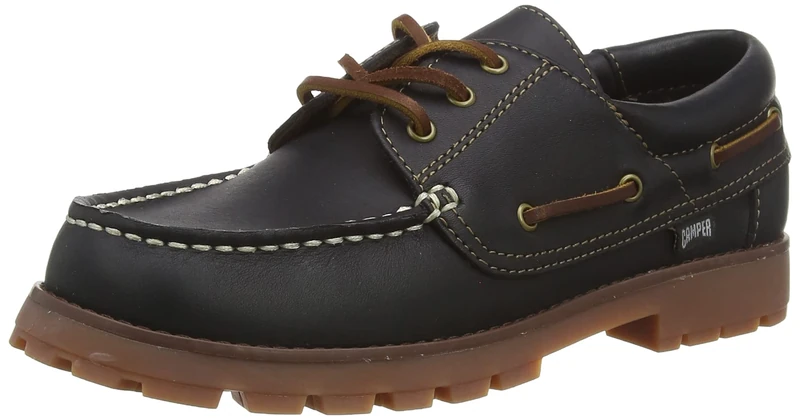 Camper Unisex Children's Compas K800416 Boat Shoe, Blue, 11 UK