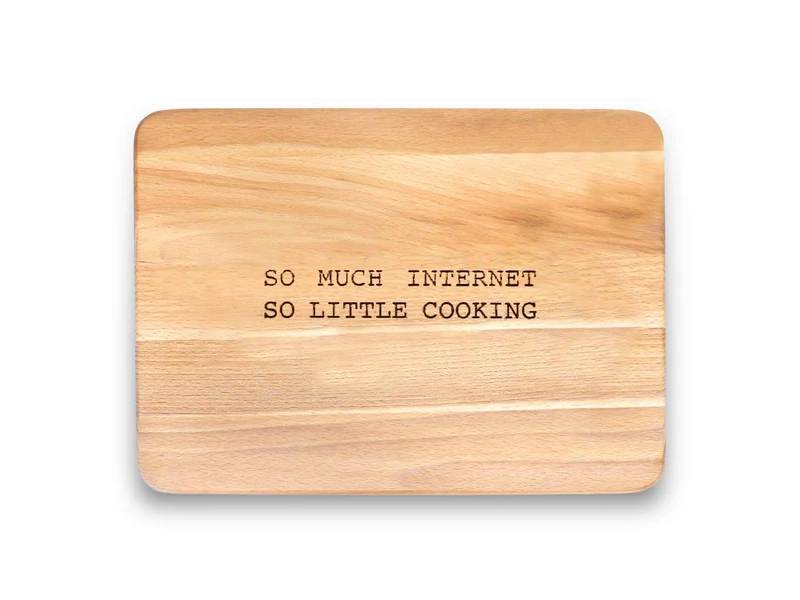 Engraved House "Cooking" Beech Wood Chopping Board