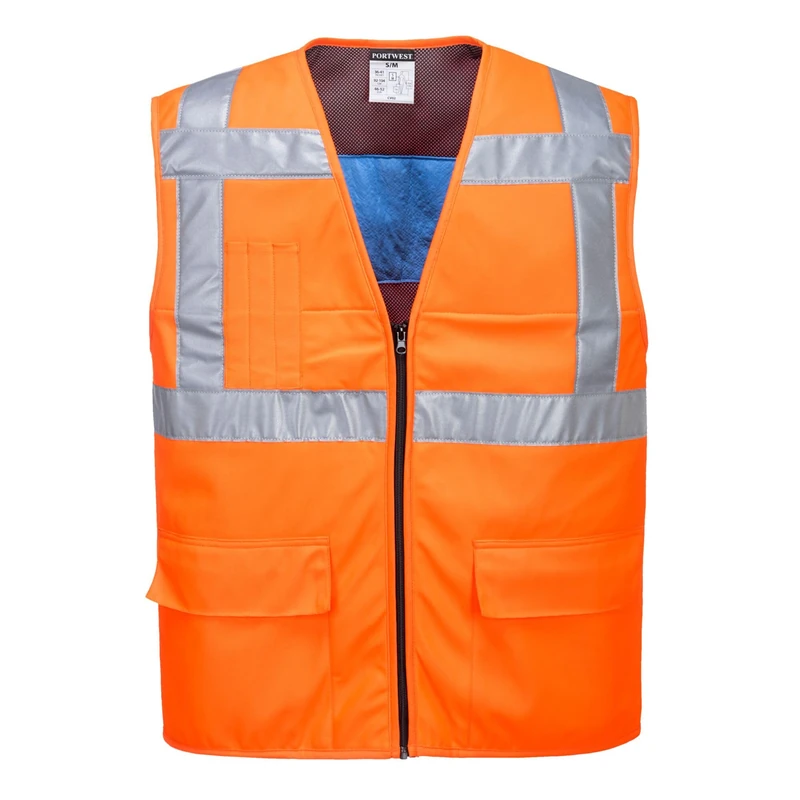Portwest High Vis Cooling Vest, Size: XX/3X, Colour: Orange, CV02ORRXX/3X