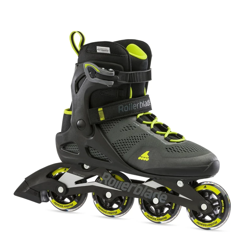 Rollerblade Men's Macroblade 80 Inline Skates, Black/Lime, 285