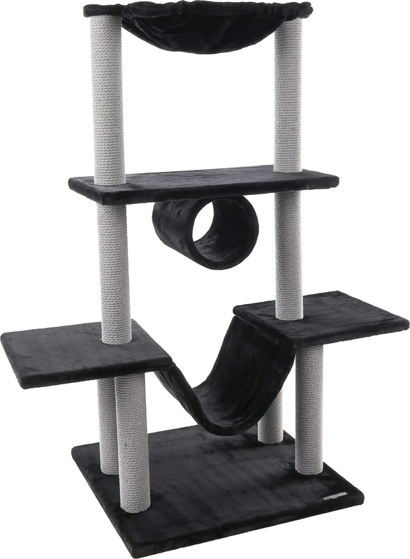 Flamingo SCRATCHING TREE HAMZA BLACK 60x57x122CM