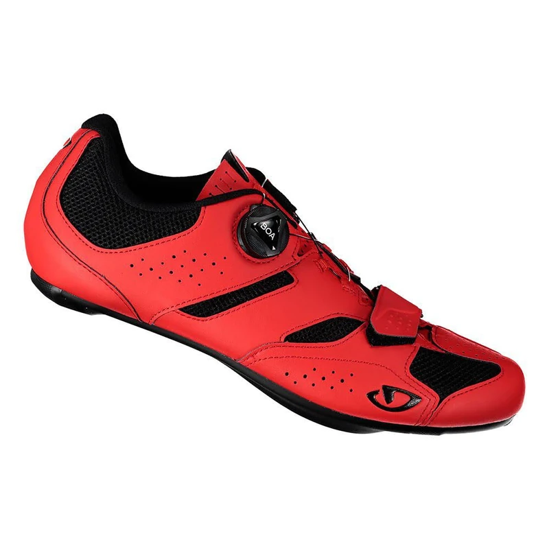 Giro Savix II, Men's Road Cycling Shoes, Black/Bright Red, EUR46 UK11