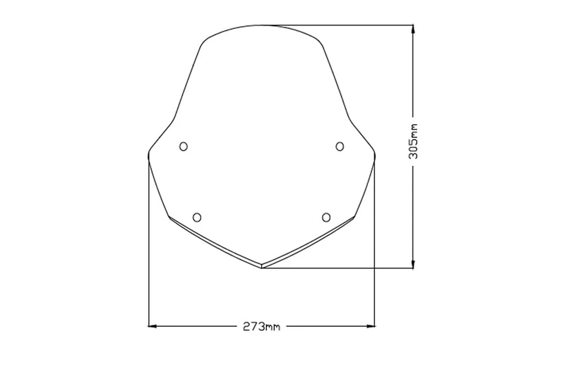 Puig 3767N Windshield Naked New Generation Sport Black