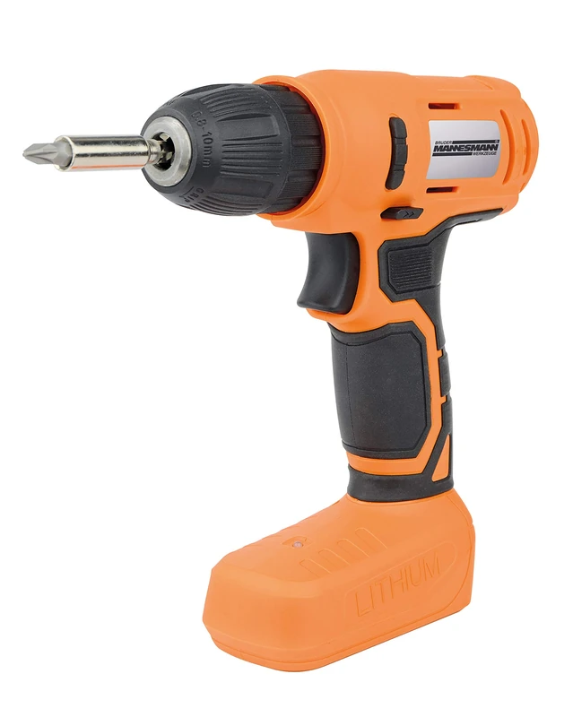 Brüder Mannesmann Werkzeuge M17577 Cordless Drill 8 Volt with 55 Piece Tool Assortment