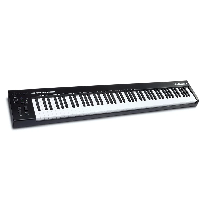 M-AUDIO Keystation 88 MK3-88 Key Semi Weighted MIDI Keyboard Controller for Complete Command of Virtual Synthesizers and DAW parameters