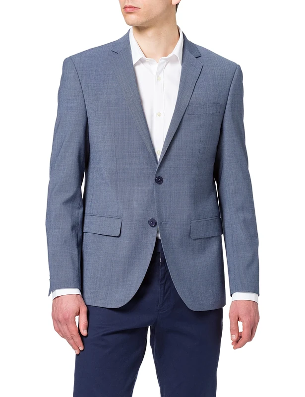 Daniel Hechter Men's Jacket Modern 37,5 Blazer, Light Blue, 44