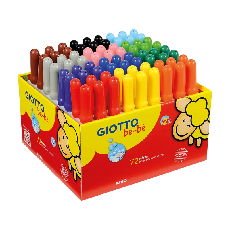 GIOTTO be-bè Colouring Felt Tip Pens Box 72 Colours