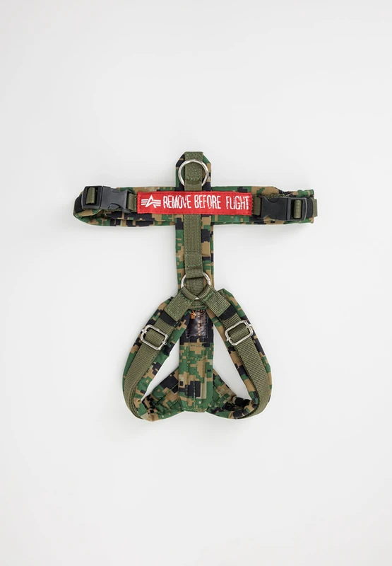 Alpha Industries Unisex Dog Harness Digi Olive Camo M