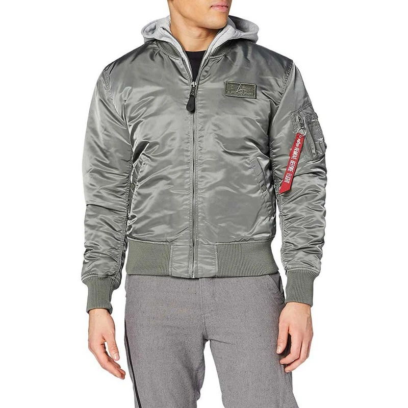 Alpha Industries MA-1 D-Tec Bomber Jacket for Men Vintage Green