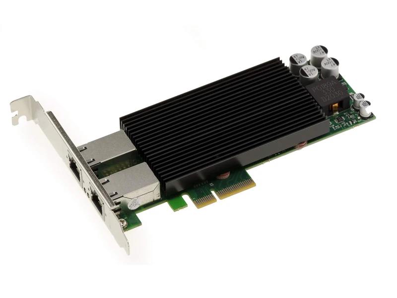 KALEA-INFORMATIQUE Network card with 2 Gigabit Ethernet RJ45 ports on PCIe x4 slot. Power Over Ethernet PoE+ 30W with Intel Chipset JL82576EB