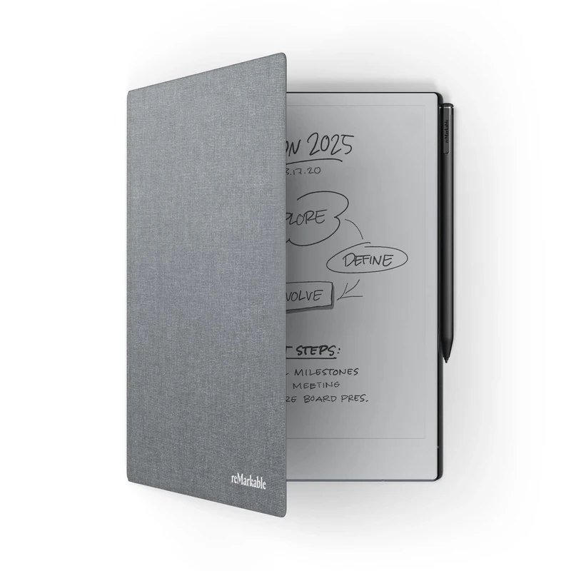 reMarkable Book Folio | Polymer Case for reMarkable 2 | Grey