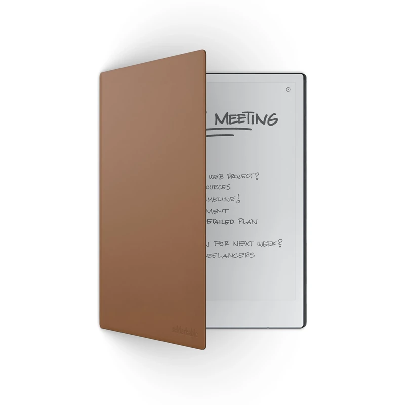 reMarkable Book Folio | Leather Case for reMarkable 2 | Brown Sepia