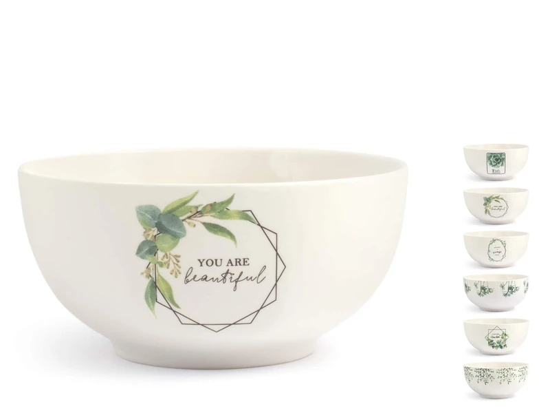 H&h Botanic Set 6 scodelle New Bone China