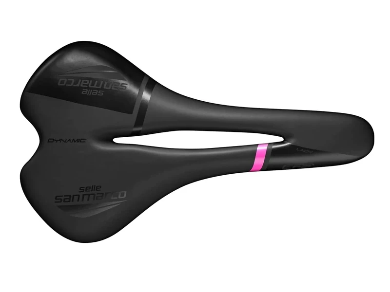 Selle San Marco Manganese Saddle for Women, Black/Pink, One Size - Image 1