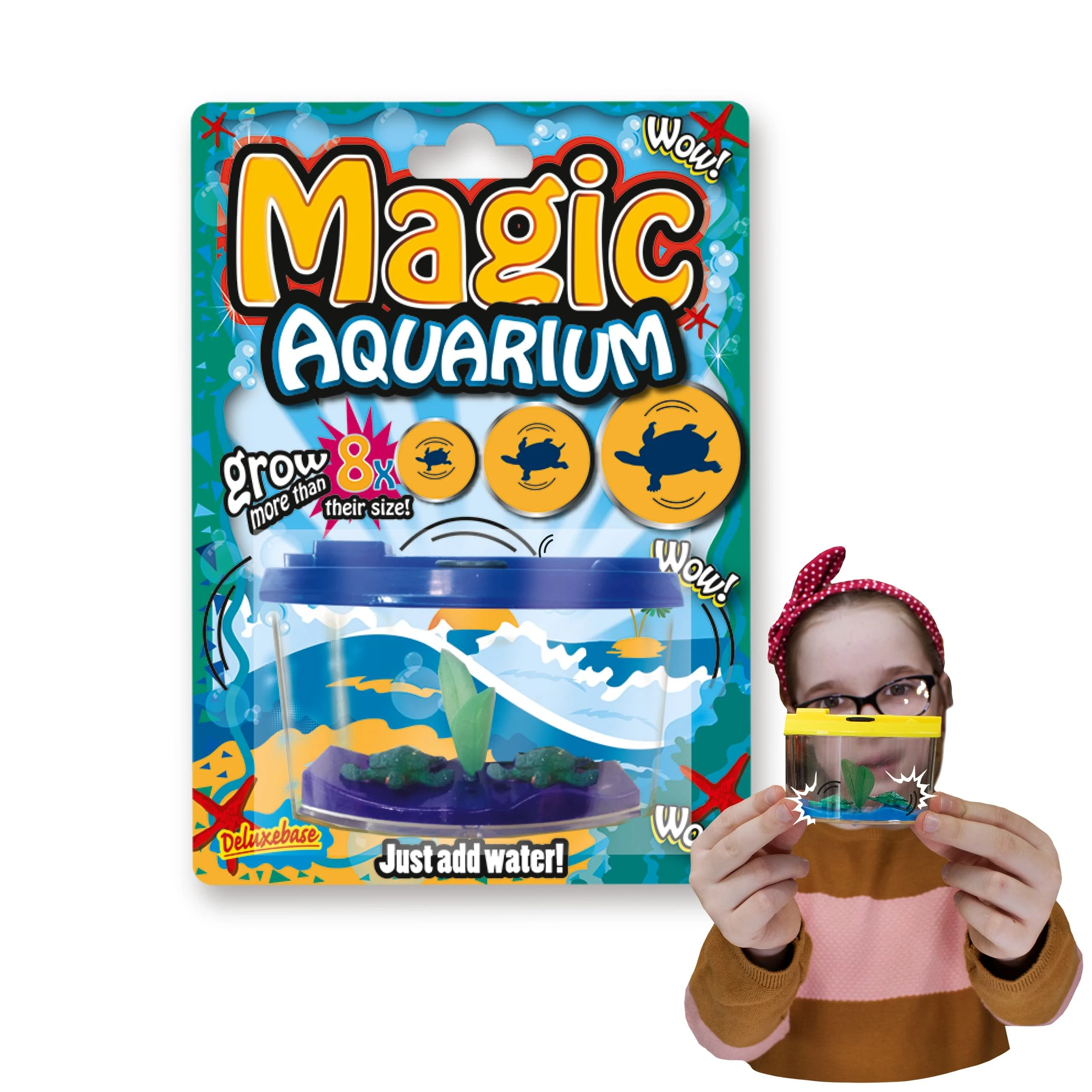 Magic Aquarium - Sea Turtles from Deluxebase. Grow your own sea turtle in this toy fish tank kit for kids