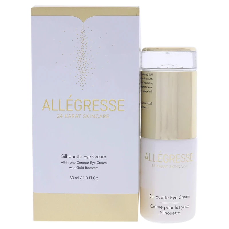ALLÉGRESSE 24 KARAT SKINCARE Gold Eye Cream, Anti aging & Wrinkle Moisturizing with Natural Oils, Extracts, Antioxidants, Vitamin E and Beautifeye, 30 ml