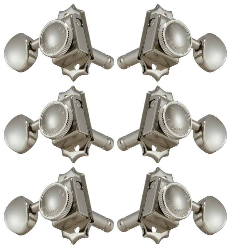 Grover Vintage Locking Machineheads, 3+3 ~ Nickel 533N