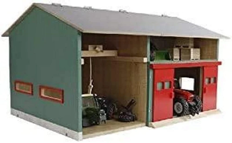 Kids Globe Car Workshop Playset - 1:32 Scale Toy Building