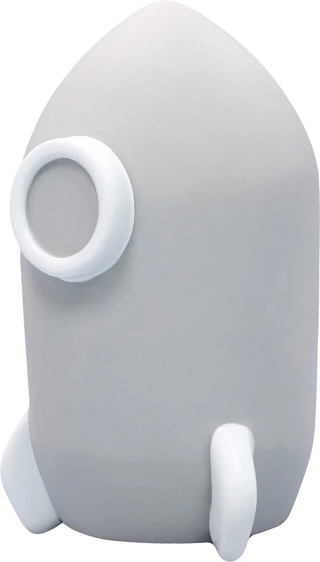 Reer Lumilu Sweet Dreams Rocket, Cute Rocket Night Light, Great Christening Gift, Birthday Gift for Boys and Girls 52271 Grey - Image 1