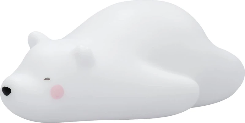 Reer Lumilu Lazy Friends Bear, Cute Bear Night Light, Great Christening Gift, Birthday Gift for Boys and Girls, White, 52230