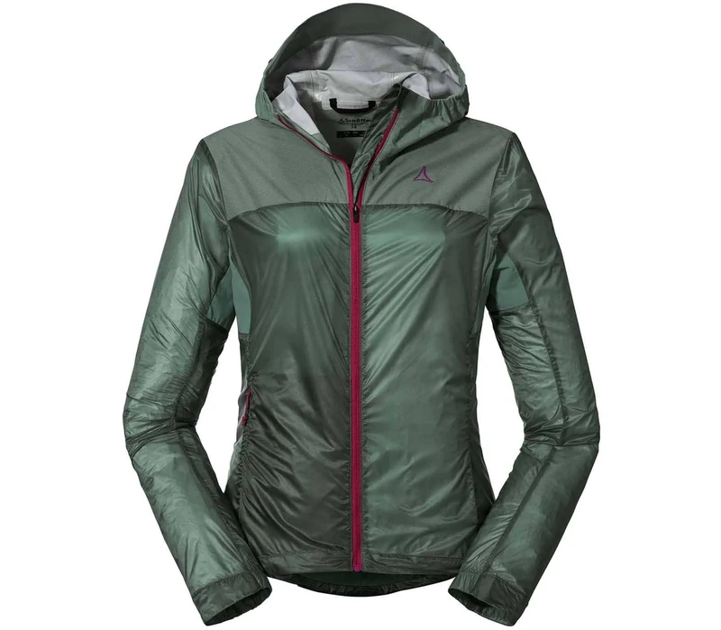 Schöffel Women's Hybrid Flow Trail Jacket, Lily Pad, 44