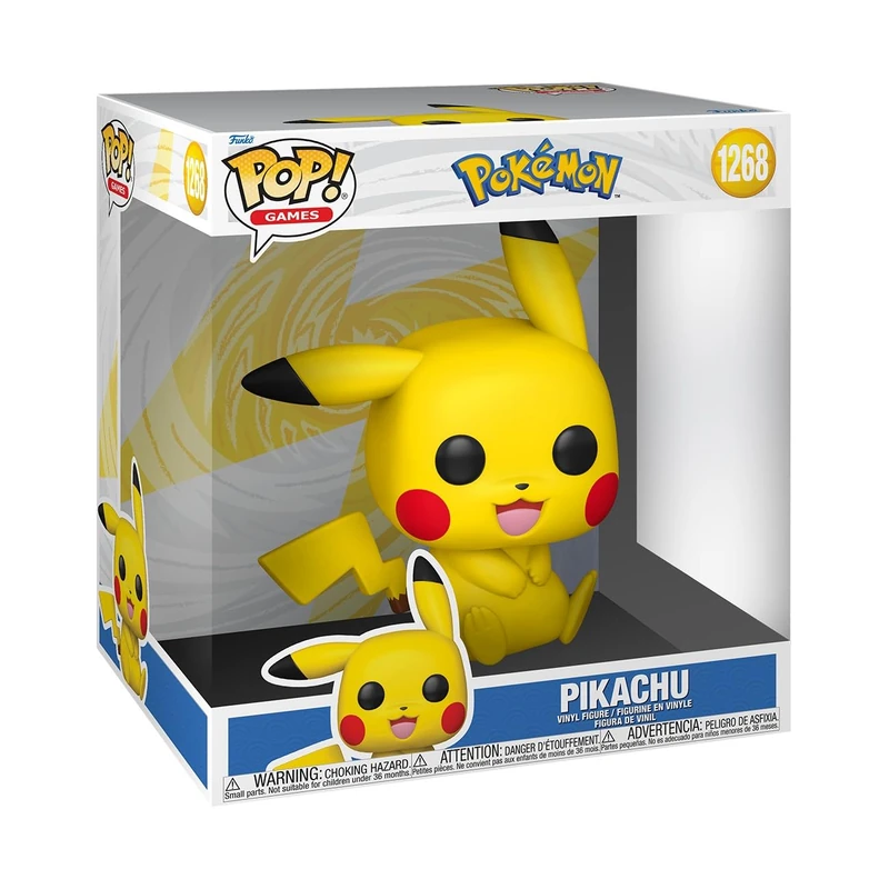 POP! Jumbo: Pokemon - Pikachu - Sitting - Collectable Vinyl Figure - Gift Idea - Official Merchandise - Toys For Kids & Adults - Model Figure for Collectors and Display