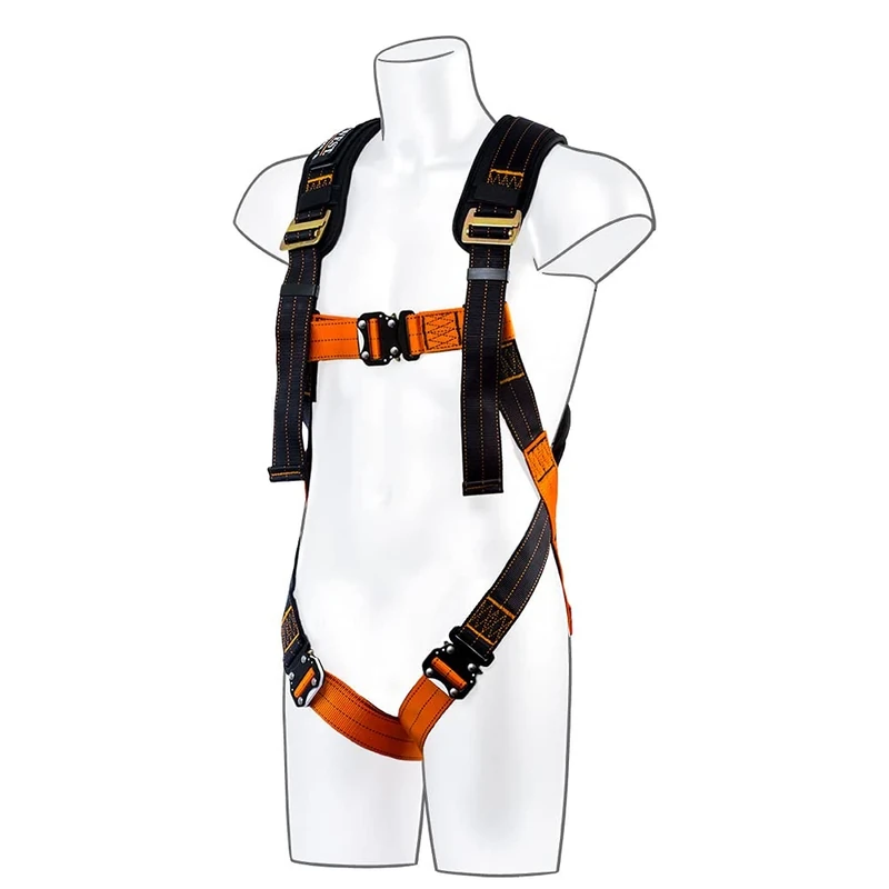Portwest Ultra 1 Point Harness, Color: Black/Orange, Size: XL/2XL, FP71K1RXL/2X