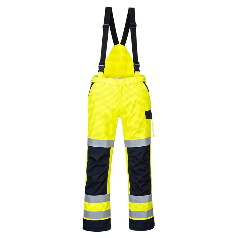 Portwest MV71 Waterproof Modaflame Rain Multi Norm Arc Trousers Yellow/Navy, XX-Large