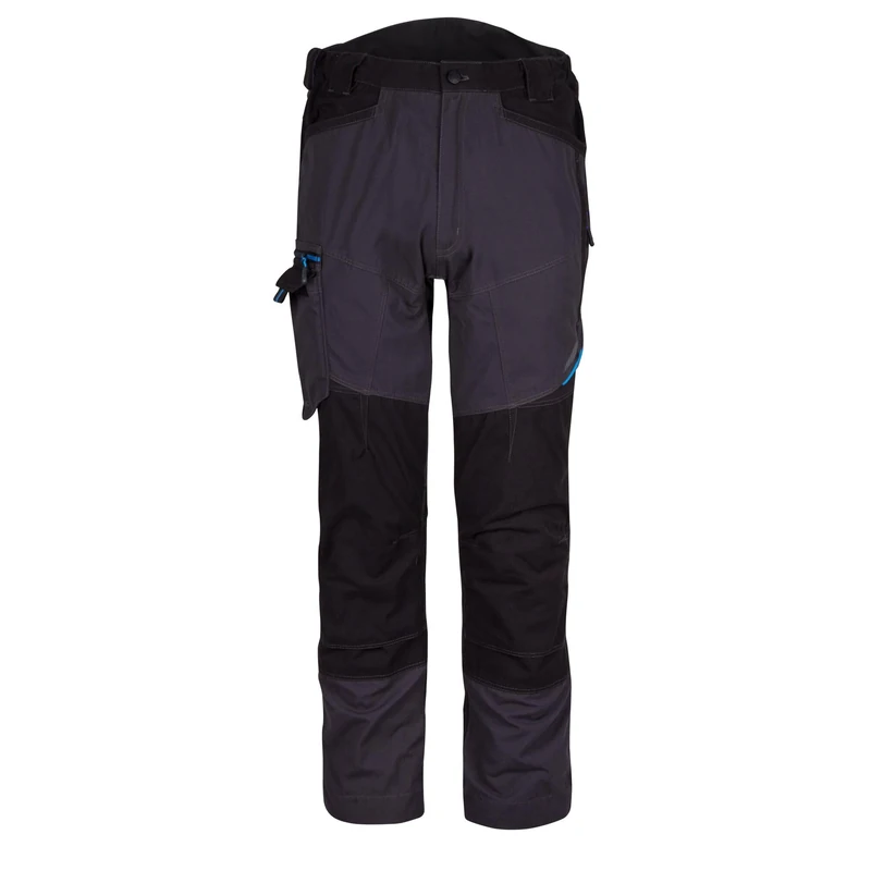 Portwest T701 Mens WX3 Work Trousers - Reinforced Safety Workwear Trousers with Kneepad Protection Metal Grey Short, 41
